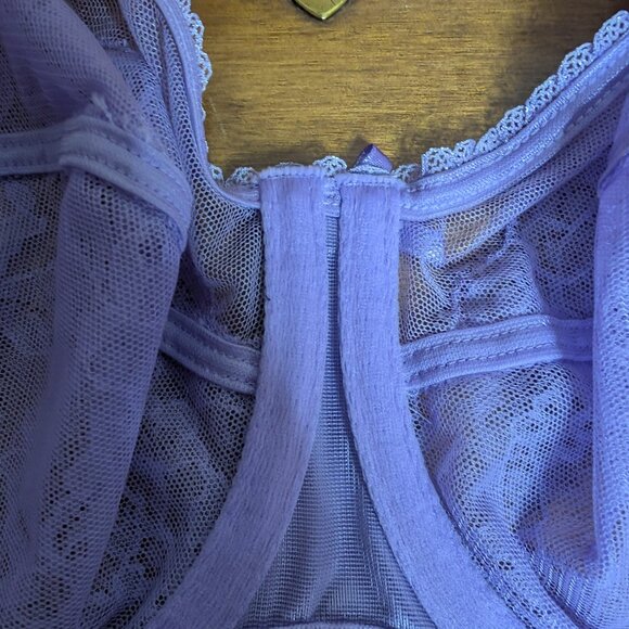 Wacoal Women’s Retro Chic Full Figure Underwire Lavender Purple 38C Bra 855186 - Picture 7 of 8